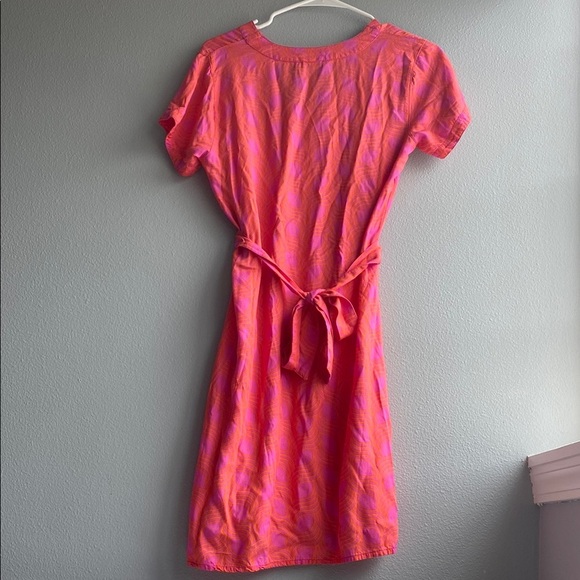 Escapada Orange Sundress with Flutter Sleeves and V-Neck - Picture 5 of 5
